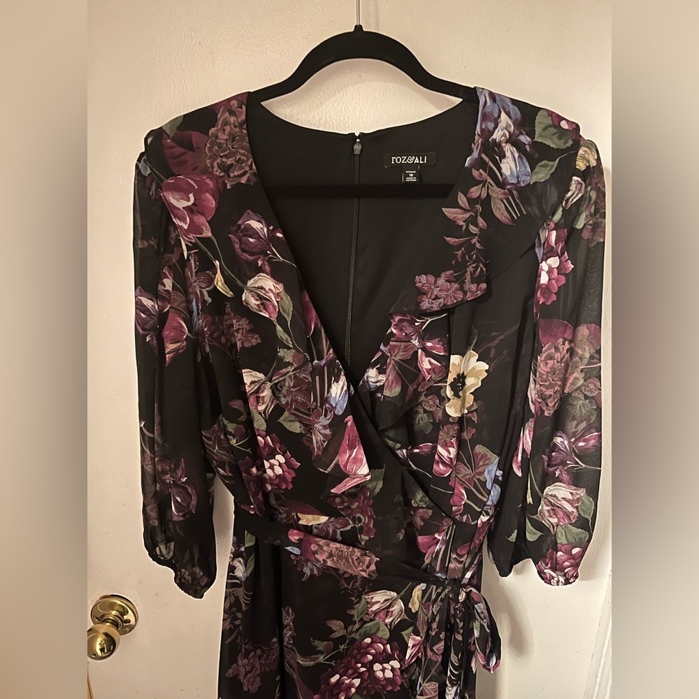 Faux wrap dress